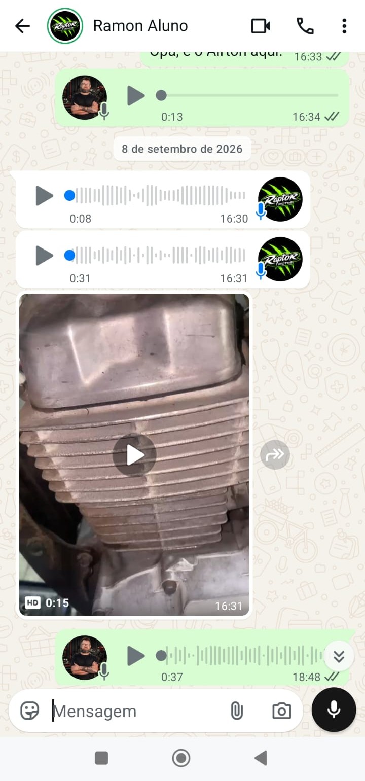 Atendimento real pelo WhatsApp — aluno 1 de 4