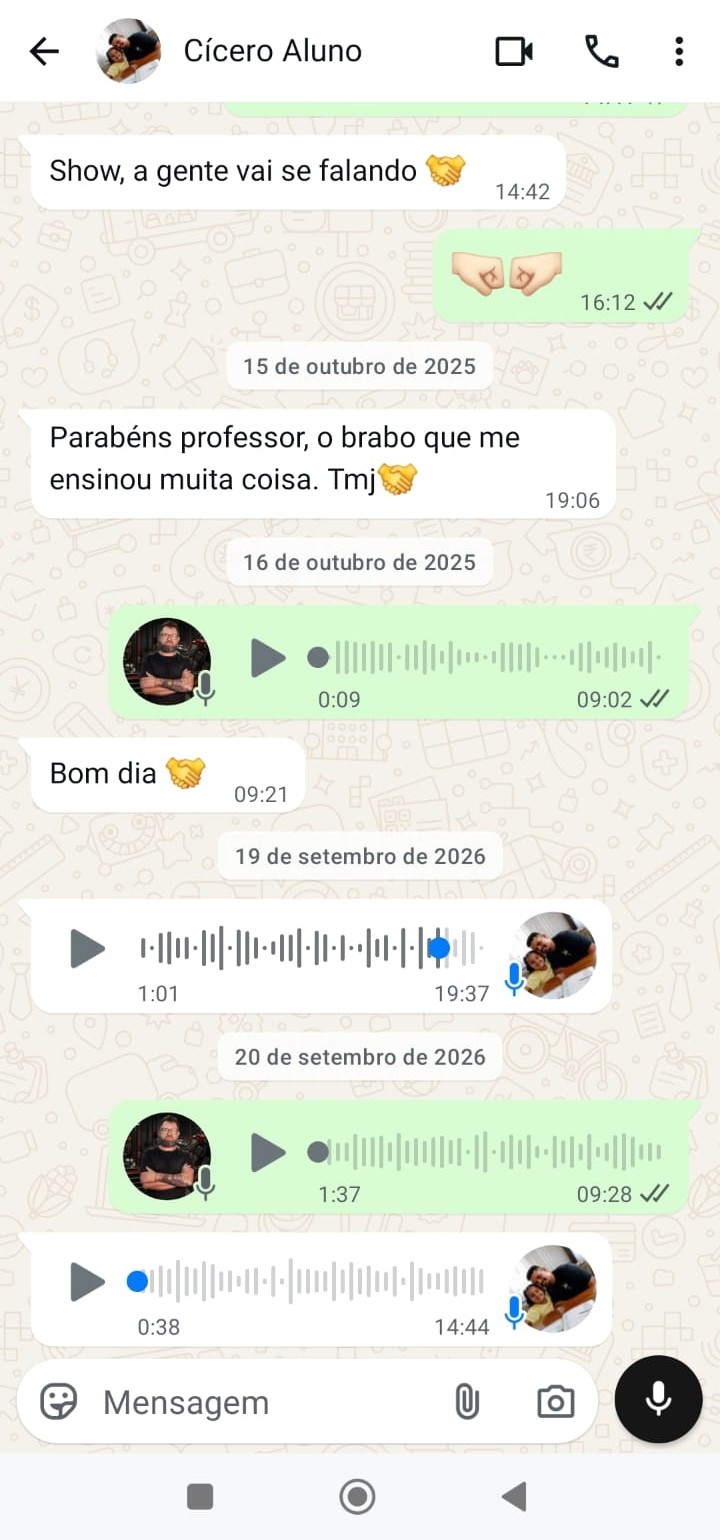 Atendimento real pelo WhatsApp — aluno 4 de 4