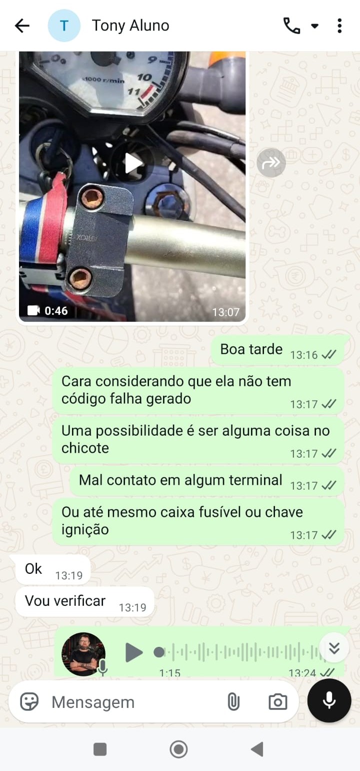 Atendimento real pelo WhatsApp — aluno 3 de 4